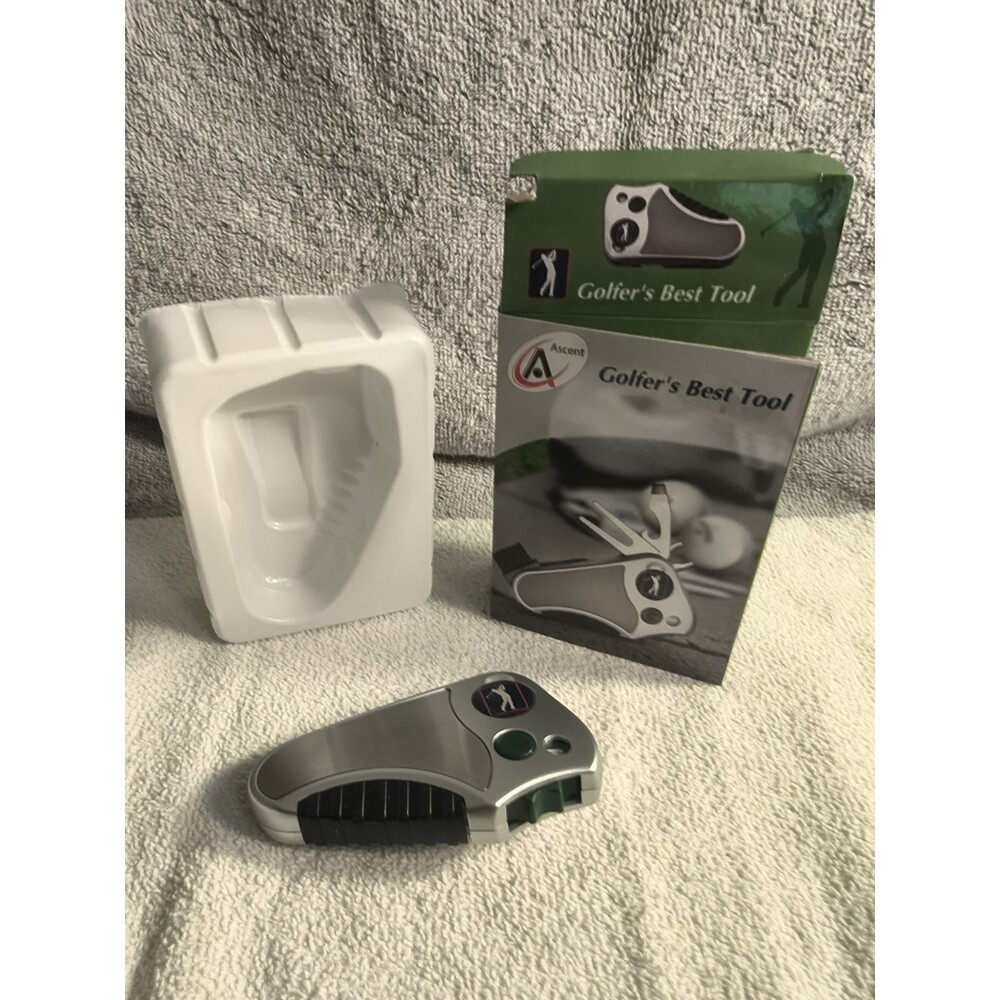 Ascent Golfers Best Tool All In One Multi Tool Divot Fork Stroke Counter OpenBox